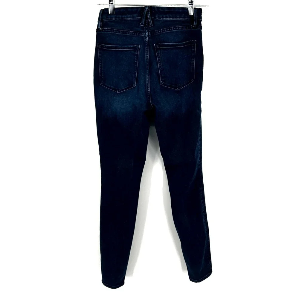 Good American Good Legs Skinny Jeans Women 6 28 Blue Mid Rise‎ Stretch